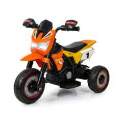 אופנוע ממונע לילדים 6V בצבע כתום