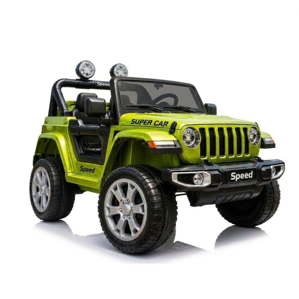 ג'יפ רוביקון ממונע לילדים 4X4 12V עם גלגלי גומי ושלט חכם להורים