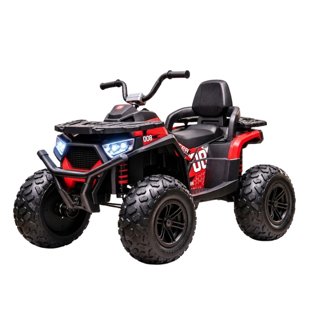 טרקטורון שטח ממונע לילדים 12V 4X4 עם גלגלי אוויר אמיתיים, בולמי זעזועים ושלט חכם להורים