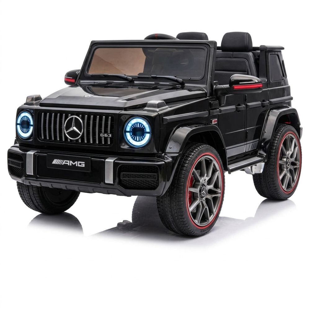 ג'יפ מרצדס G63 ממונע לילדים 12V עם גלגלי גומי ושלט חכם להורים