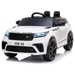 ריינג' רובר ממונע לילדים 12V עם שלט חכם, תאורת LED ומערכת שמע – לבן